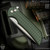 Pro-Tech Knives: Mordax - Stonewashed/Green Monkey Edge FRAG Pattern