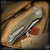 Shirogorov Knives: F95 Ursus - Tumbled/Green Micarta