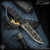 Kiku Matsuda Knives: High Back Fighter - Acid Etched/Black G10