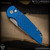 Pro-Tech Knives: TR-3 - Acidwashed/Blue Fish Scale - Blade 2026