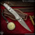 Pro-Tech Knives: Custom Avalon (Peace Neighbor Design) - Damascus/Tumbled