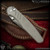 Pro-Tech Knives: Custom Avalon (Peace Neighbor Design) - Damascus/Tumbled