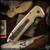 Pro-Tech Knives: Rockeye (Les George Design) - Black/AlBronze