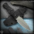 Brock Blades: Sgian Dubh TG - Tumbled/Black G10