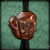 Dmitry Streltsov Bead: Netsuke Mask - Copper Patina