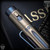 Nottingham Tactical Pen: Standard - Titanium 250th Edition Blue/Zir-Blast - Single Lock