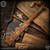 RMJ Tactical: Gold Point Small Aztec War Club - Aztec Calendar - Natural