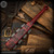 RMJ Tactical: Gold Point Small Aztec War Club - Aztec Pottery - Red
