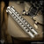 Biegler Bladeworks Custom Stink Finger Balisong - Satin 36 Chambers