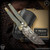 TAS Knives Folder: Tanto Balisong - Acid Etched/Rusty Tank