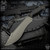 RMJ USA Fixed Blade: Kukri - Tungsten Cerakote Monkey Edge FRAG Pattern