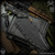 RMJ USA Fixed Blade: Kukri - Sniper Green Cerakote Monkey Edge FRAG Pattern