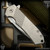 Nottingham Tactical: Ultra4 Folder - Titanium Tumbled Honey Badger