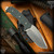 Nottingham Tactical: P6 Fixed Blade - Stonewashed/Black G10