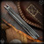 Shirogorov Knives x Charles Marlowe: Stormy KMP - Two Tone/Tumbled Blue w/CarboTi Inlays