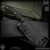 RMJ Tactical Fixed Blade: Sparrow - Sniper Green Monkey Edge FRAG Pattern (Magnacut)