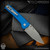 Pro-Tech Knives: Scapegoat Compact (Chaves Design) - Stonewashed/Blue Carbide