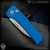 Pro-Tech Knives: Scapegoat Compact (Chaves Design) - Stonewashed/Blue Carbide