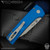Pro-Tech Knives: Scapegoat Compact (Chaves Design) - Stonewashed/Blue Carbide