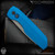 Pro-Tech Knives: Vero Synapse Auto - Stonewashed/Blue