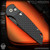 Pro-Tech Knives: TR-3 - Black/Black Fish Scale w/Safety