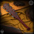 RMJ Tactical: Gold Point Small Aztec War Club - Aztec Pottery - Red