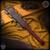 RMJ Tactical: Gold Point Small Aztec War Club - Kanji - Red