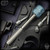 Fellhoelter Screw-It: Titanium Monkey Edge FRAG Pattern w/Blue CrystalTi Hex Ball