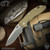 Hinderer Knives: XM-18 3.5 inch Non-Flipper Recurve - Stonewashed