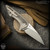 Koenig Knives: Mini Goblin - Two Tone/Blasted w/Marbled Carbon Fiber Inlays