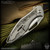 Koenig Knives: Arius - Two Tone/Blasted w/Techno Carbon Inlays