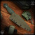 Steve Ryan: Lazy Dagger Heavy - Night Hunter/Green Micarta