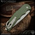 Pro-Tech Knives: TR-4 - Stonewashed/Green