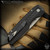 Pro-Tech Knives: Vero Synapse 2 Auto - Stonewashed/Black Herringbone Textured