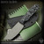 Brock Blades: Neck Beast - Tumbled/Black-Gray G10