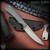 Brock Blades: Combat Steak Knife - Tumbled/Gray G10
