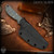 Brock Blades: Mini Cathead - Tumbled/Gray G10