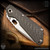 Strider Knives Folder: SnG CC Dagger Grind - Stonewashed/Carbon Fiber