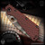 Strider Knives Folder: SMF Dagger Grind - Striped/Black Cherry DGG