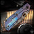 Strider Knives Folder: SMF Dagger Grind - Striped/Black Cherry DGG