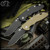 Hinderer Knives: XM-18 3.5 inch Non-Flipper Recurve - Battle Black