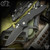Hinderer Knives: XM-18 3.5 inch Non-Flipper Recurve - Battle Black