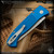 Pro-Tech Knives: Brend Classic - Stonewashed/Blue Textured