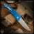 Pro-Tech Knives: Brend Classic - Stonewashed/Blue Textured
