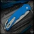 Pro-Tech Knives: TR-4 - Stonewashed/Blue Textured