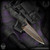 Bawidamann Blades: Thick Huginn Slicer - Acid Etched/Dirty Bronze Spectral  Patina