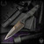 Bawidamann Blades: Thick Huginn Dagger - Acid Etched/Bronze Spectral Patina