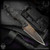 Bawidamann Blades: Thick Huginn Dagger - Acid Etched/Bronze Spectral Patina