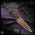 Bawidamann Blades: Thick Huginn Dagger - Acid Etched/Bronze Spectral Patina