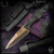 Bawidamann Blades: Thick Huginn Dagger - Acid Etched/Bronze Spectral Patina